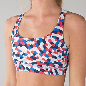 lululemon Energy Bra in Capoeira Multi / White